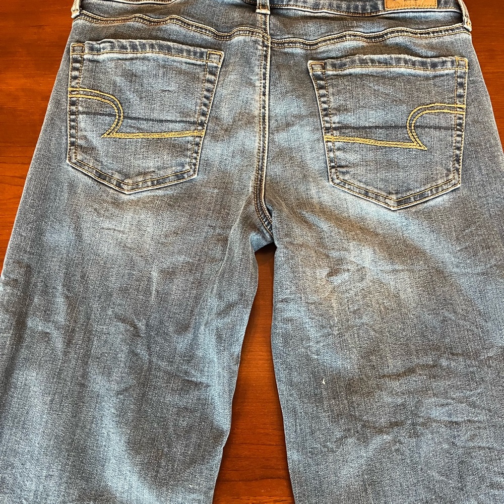 American Eagle Women’s Boyfriend Jeans Super Stretch Favorite Size 10L - Picture 5 of 14